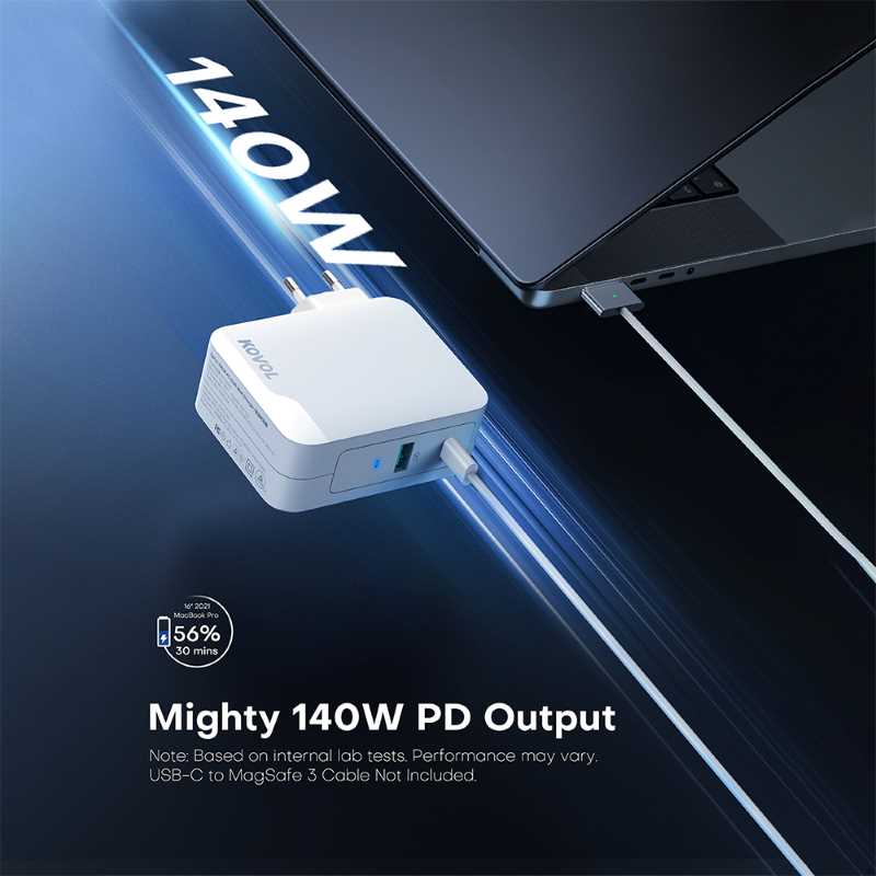El último dispositivo de potencia de Kovol: el cargador de pared PD 3.1 de 140W